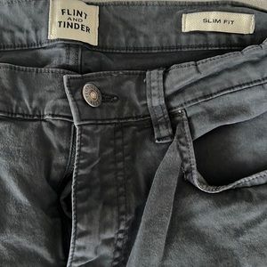 Flint and Tinder Huckberry 365 Pant Slim Fit 32x30 Charcoal Grey Gray